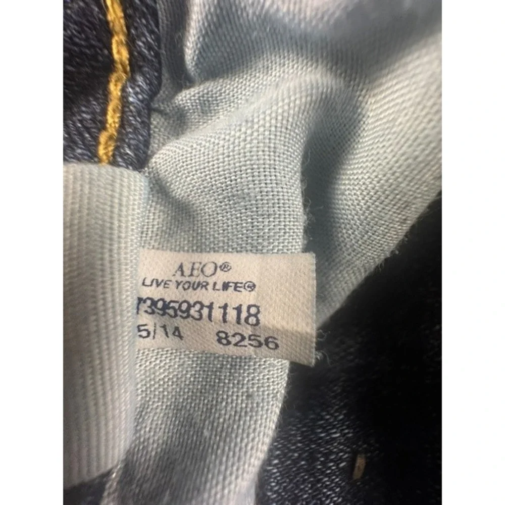 American Eagle Outfitters Jeans Womens 4 Short Flare Dark Wash Low Rise Stretch